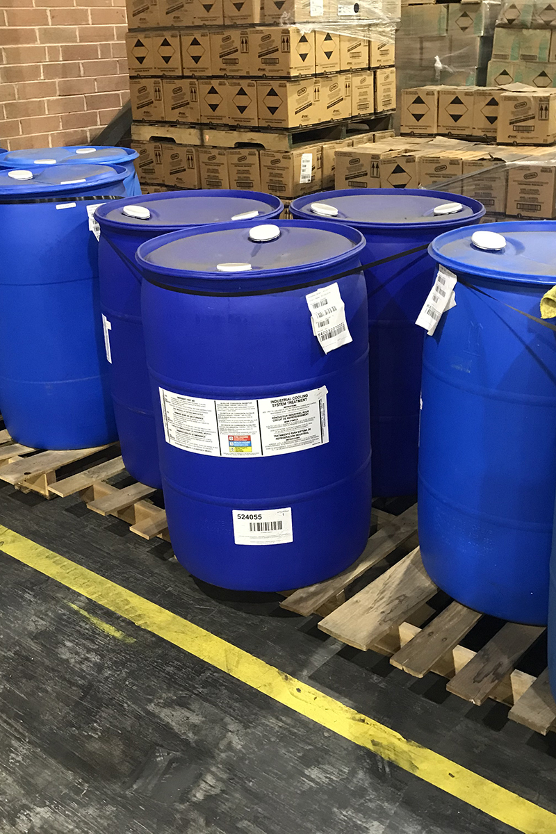 blue barrels for non hazardous material
